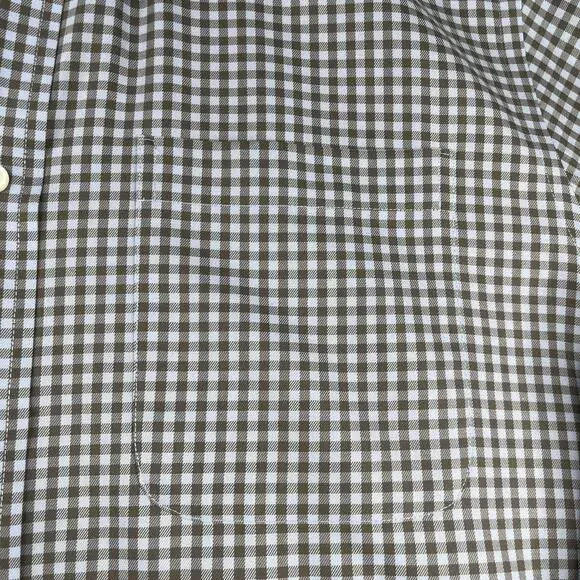 Nordstrom Mens Shop Non Iron Shirt Blue Check Button Up Long Sleeve Mens Large - Picture 3 of 11